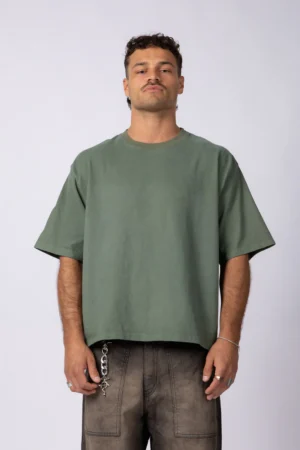 REMERA BOXY ZAC MILITAR
