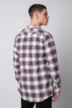 Alternative view of CAMISA HOLLAN MORADO CUADRILLE