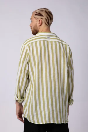 Alternative view of CAMISA LINO DRAM MILITAR