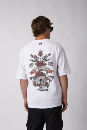 Alternative view of REMERA OVER RHY DEAD BLANCA