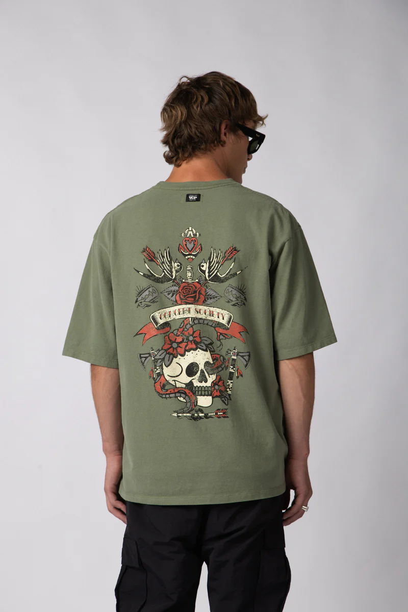 REMERA OVER RHY DEAD MILITAR - Imagen 2