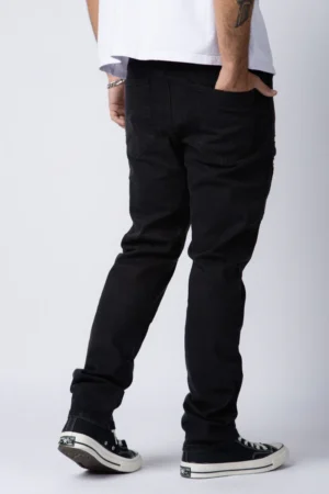 Alternative view of JEANS FALCON SCRATCHED NEGRO