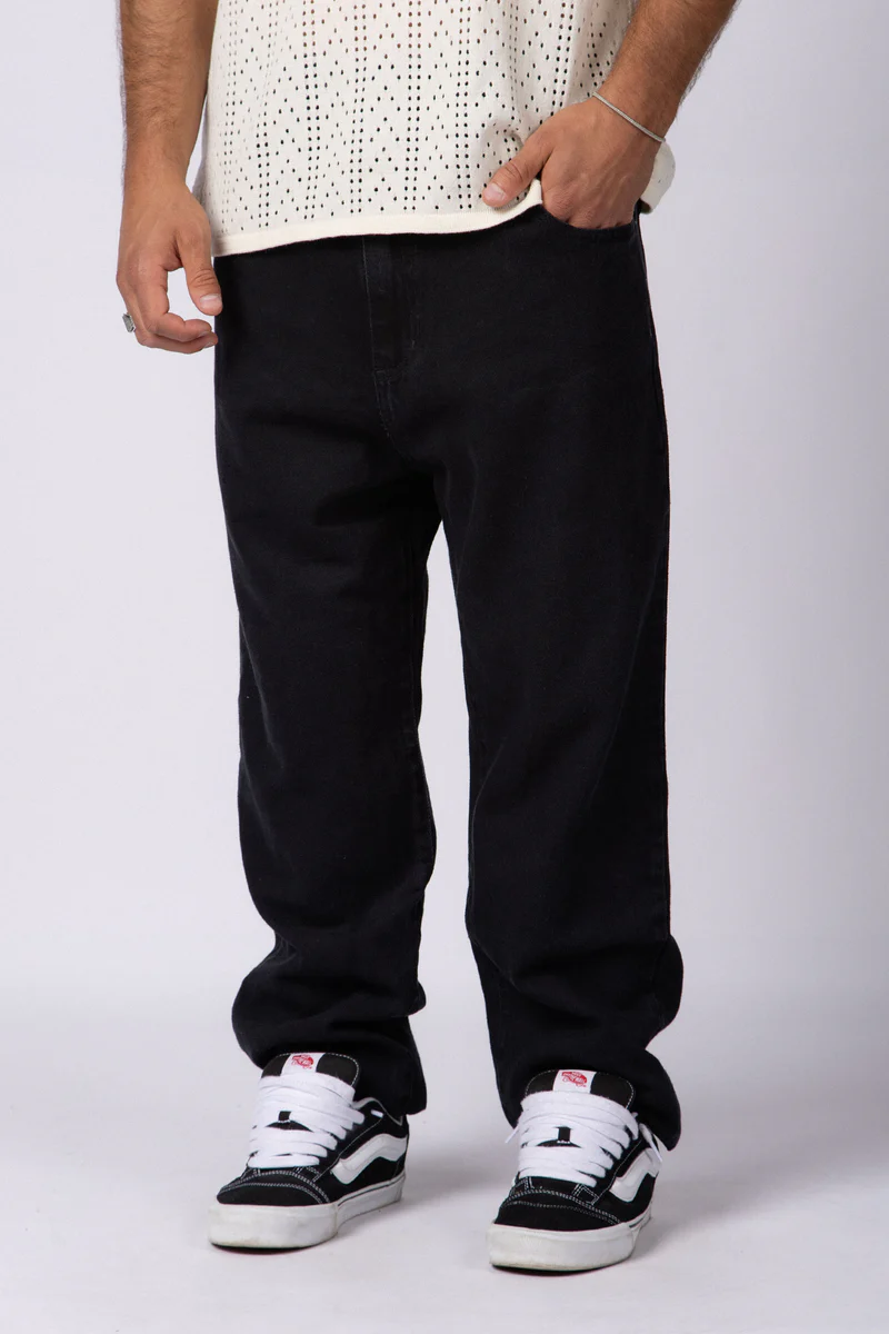 JEANS MOM SHELBY NEGRO