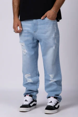 JEANS MOM SHELBY SCRATCHED CELESTE