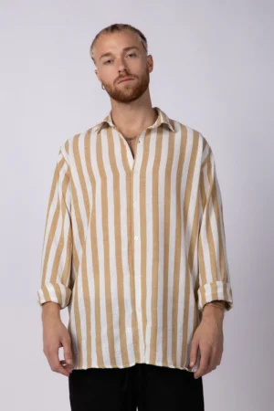 CAMISA LINO DRAM BEIGE