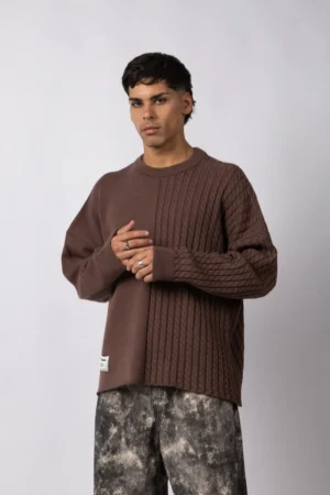SWEATER VARN CHOCO