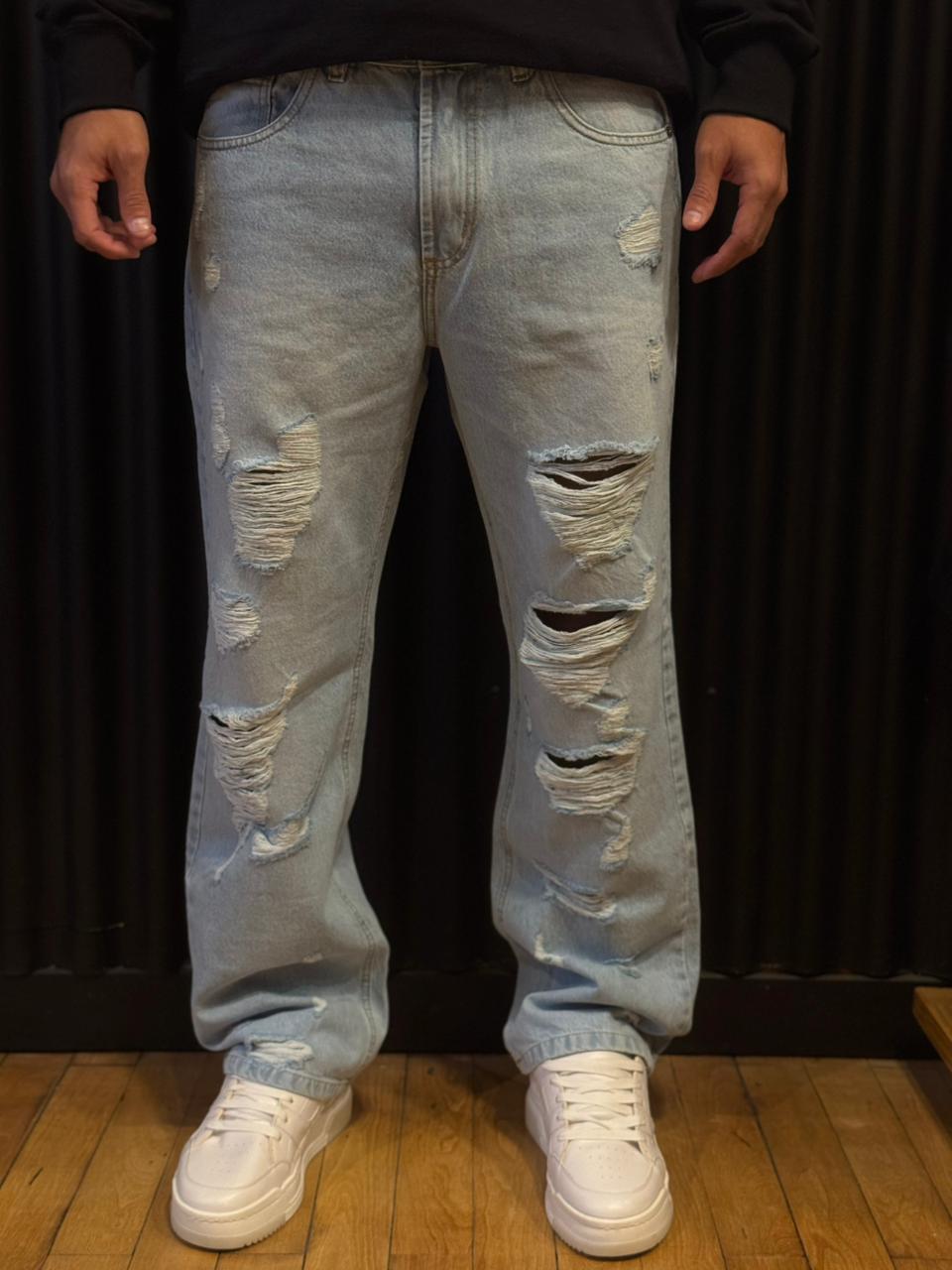 JEANS MOM OXID CLARO