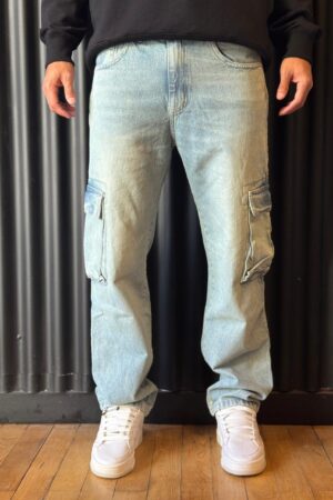 JEANS CARGO OXID CLARO