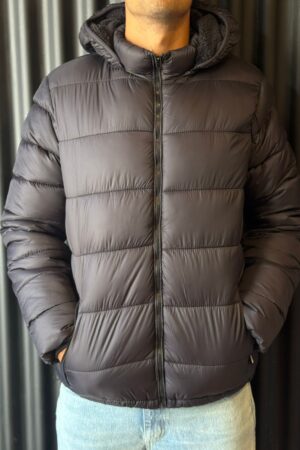 CAMPERA C/PIEL NEGRA
