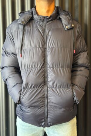 CAMPERA C/PIEL AZUL
