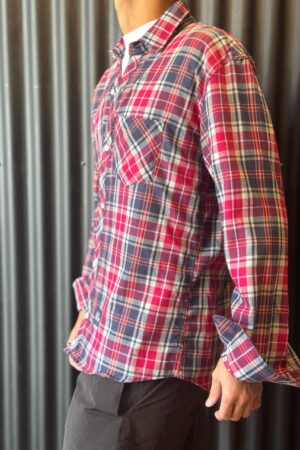 Alternative view of CAMISA CUADROS RED