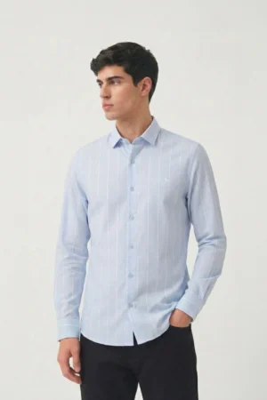 CAMISA VIDT CELESTE