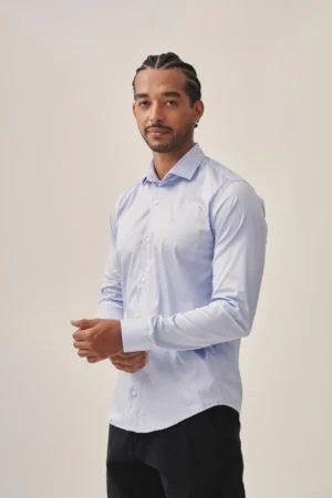 CAMISA GALES CELESTE