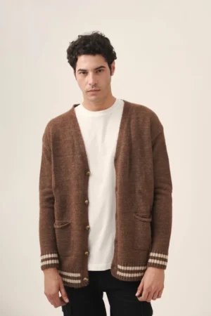 CARDIGAN COLLEGE MARRON