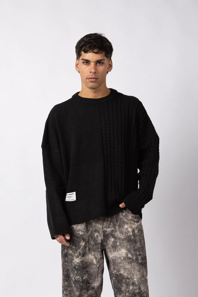 SWEATER VARN NEGRO