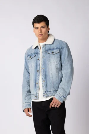 CAMPERA JEANS NIVA CELESTE