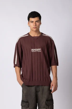 REMERA TEJIDA SPORT BORDO