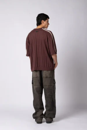 Alternative view of REMERA TEJIDA SPORT BORDO