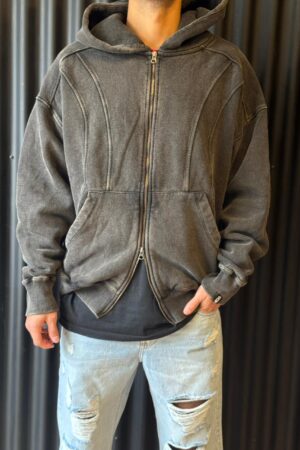CAMPERA OVER CURV NEGRA