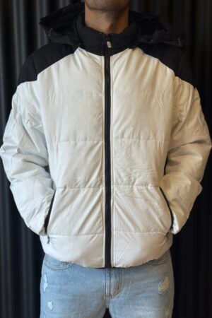 CAMPERA BICOLOR BLANCA