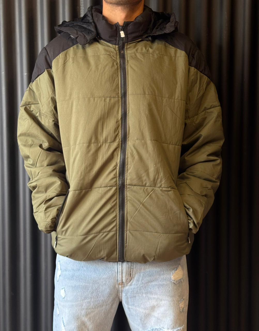 CAMPERA BICOLOR VERDE