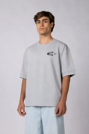 REMERA HR LABEL GRIS