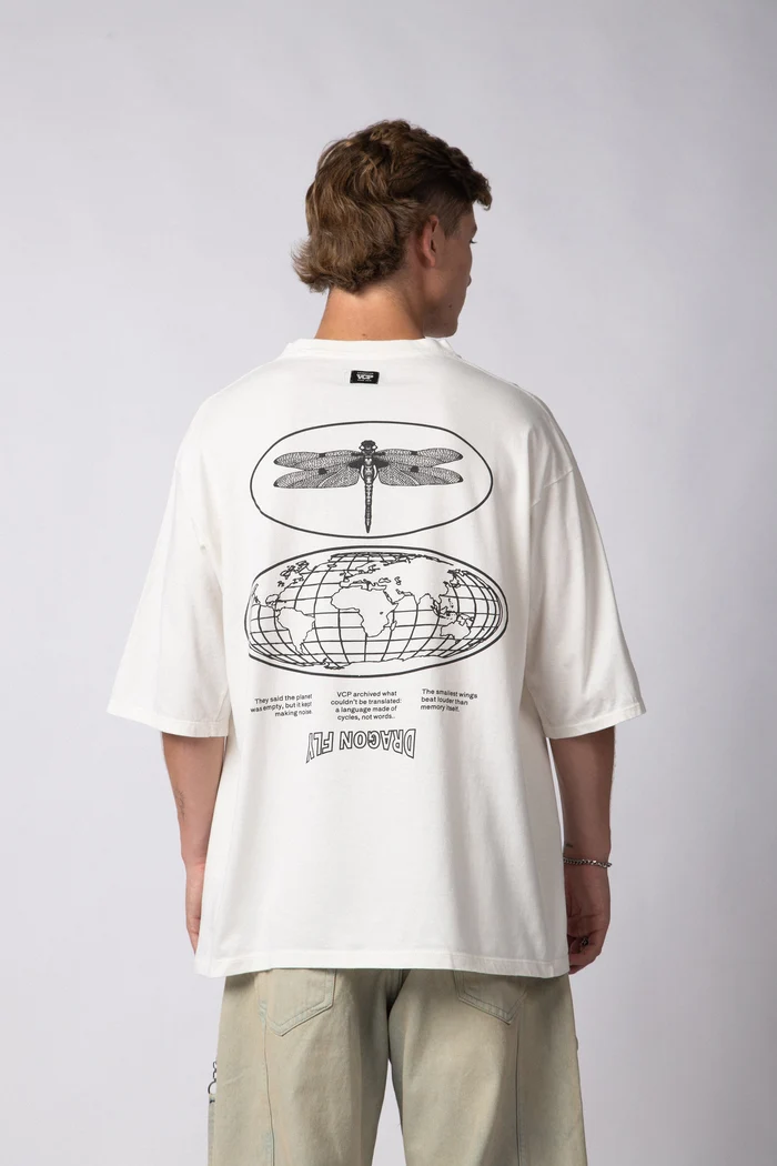REMERA OVER TAZ WINGS CRUDO - Imagen 2
