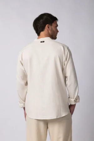 Alternative view of CAMISA MANGA LARGA MAO LINO DEKO CRUDO