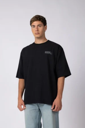 REMERA OVER RHY DIGITAL NEGRA