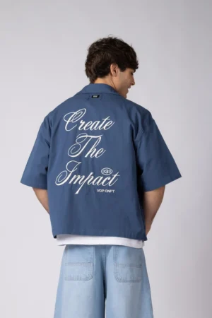 Alternative view of CAMISA MANGA CORTA KYE IMPACT NAVY