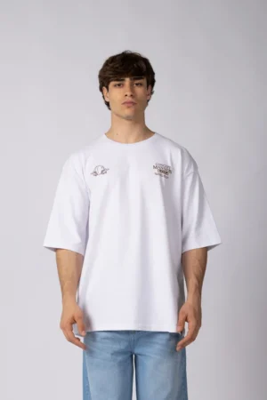 REMERA OVER RHY MANSION BLANCA