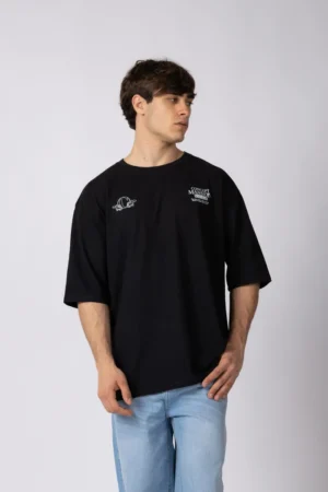 REMERA OVER RHY MANSION NEGRA