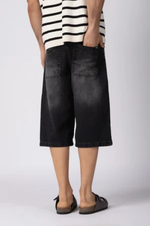 Alternative view of BERMUDA JEAN BAGGY DRAW NEGRA
