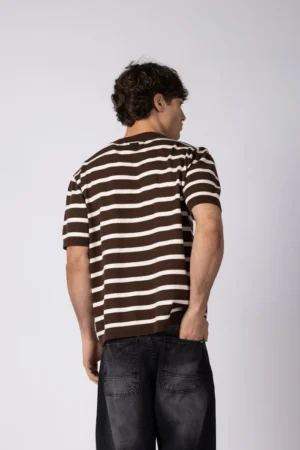 Alternative view of REMERA TEJIDA KROSS CHOCO