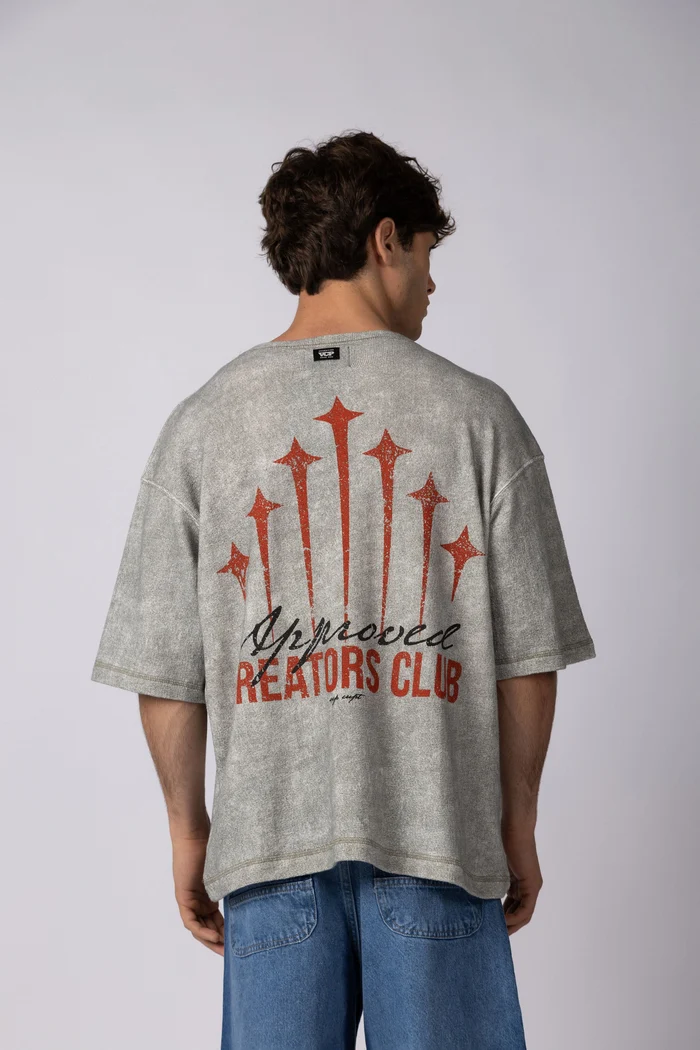 REMERA OVER IKA SPARK GRIS - Imagen 2
