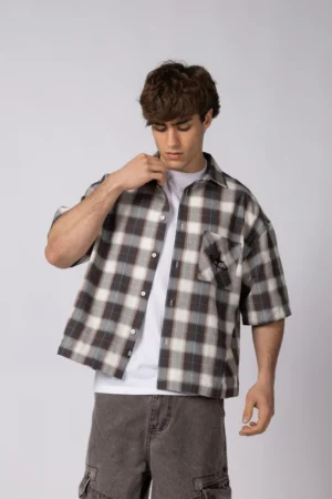 CAMISA MANGA CORTA FEY STACK CHOCO