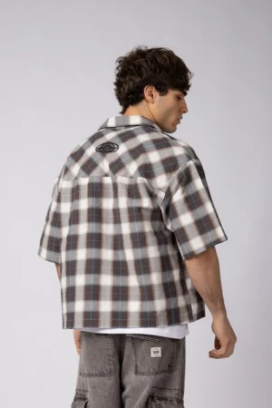 Alternative view of CAMISA MANGA CORTA FEY STACK CHOCO